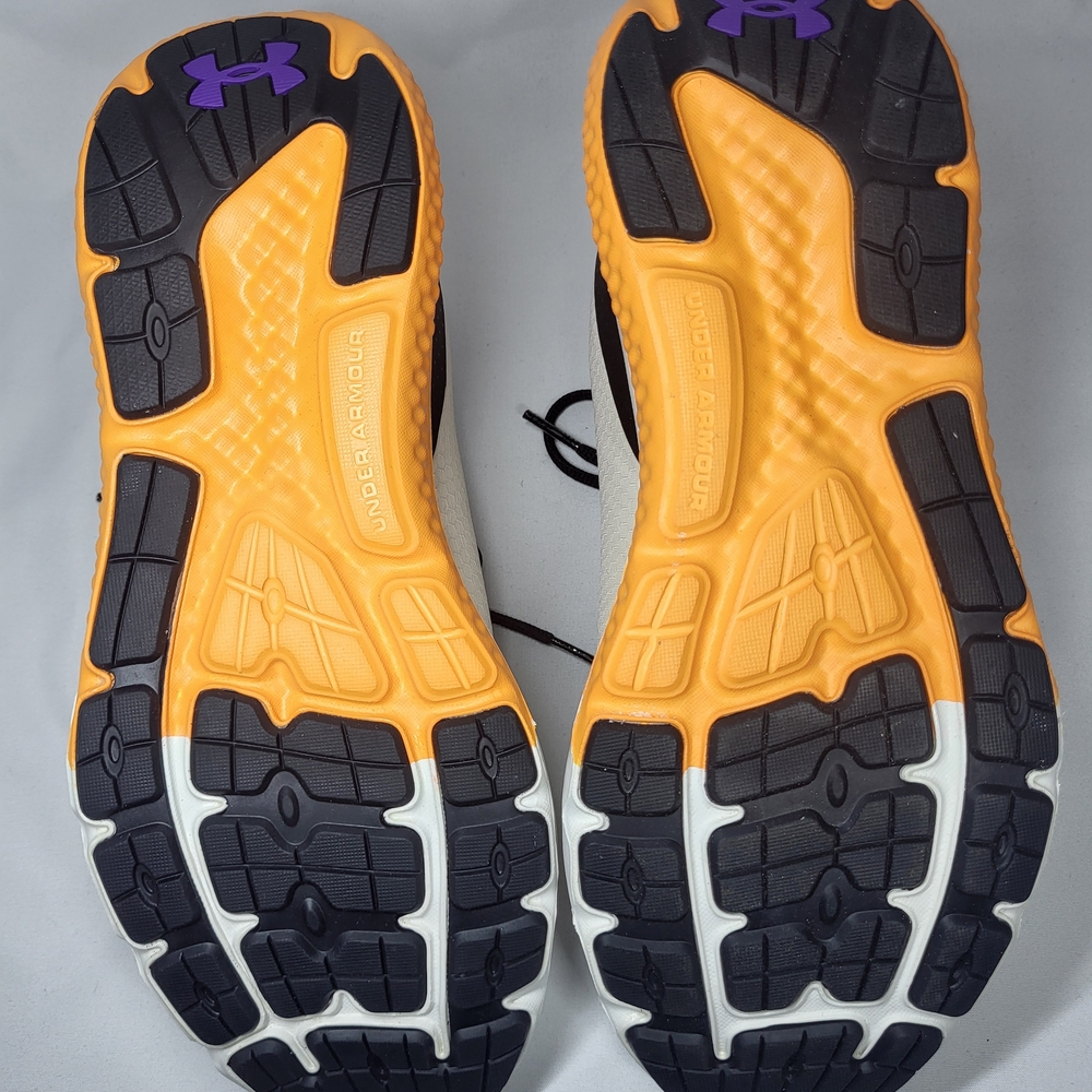 Under Armour Men's Athletic Shoe - White/Black/Purple/Orange - Picture 2 of 5